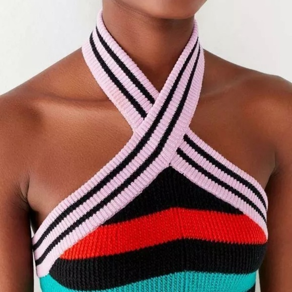 [Urban Outfitters] Hallie Striped Halter Dress - Picture 8 of 8